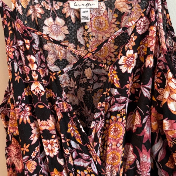 Love, Fire | Floral Patterned Open Arm Dress - Picture 4 of 14
